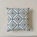 Axyaa Green Leaf Jacquard Embroidered Cushion Cover, 45x45cm