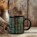 Mayan Style Stone People Ceramic Mug by Axyaa - History Lover's Gift