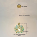 Axyaa Glass LED Pendant Lights Modern Hanging Lamp for Home Decor