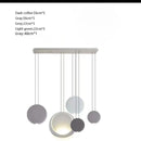 Axyaa Moon Crescent LED Chandelier for Dining Room and Kitchen Island