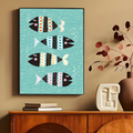 Axyaa Marine Animals Canvas Prints for Modern Home Decor