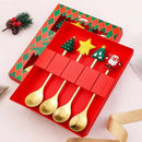 Axyaa Cartoon Santa Claus Spoon & Fork Set in Gift Box