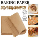 Axyaa Non-Stick Parchment Baking Sheet for Oven, Air Fryer, Grilling Mat, 50/100/200PC