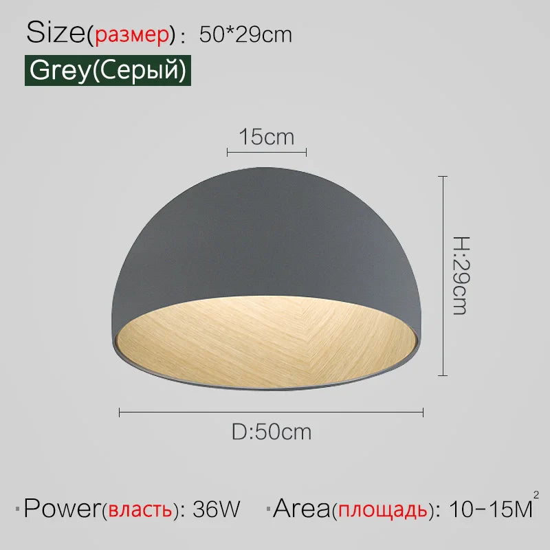 Axyaa Wood Grain Ceiling Study Lamp
