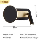 Axyaa Rotatable LED Wall Light with Switch for Bedroom and Corridor