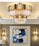 Axyaa Modern LED Circle Chandelier for Bedroom Living Room Kitchen