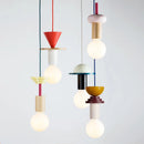 Axyaa Nordic Wood LED Pendant Chandelier - Kitchen Home Decor Luminaire