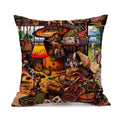 Axyaa Naughty Cat Cushion Cover - Cute Cartoon Throw Pillow Case for Home Decor