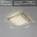 Axyaa Nordic Crystal LED Ceiling Chandelier - Luxury Gold Chrome Lighting for Home Décor