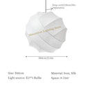 Axyaa Wabi Sabi Silk Ceiling Hanging Lamps - Japan Living Room Pendant Lights