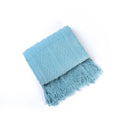 Axyaa Knitted Throw Blankets: Cozy Chunky Textured Vintage Gift, Tassel Trim