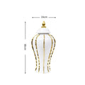 Axyaa Gold General Jar: European Style Home Decor & Tabletop Ceramic Decoration