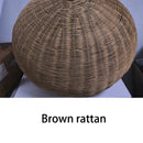 Axyaa Nordic Rattan Pendant Lights: Handmade Chandeliers for Living and Dining Room