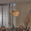 Axyaa Rattan Pendant Light Handmade Hemp Rope Restaurant Bar Cafe Hanging Lamp