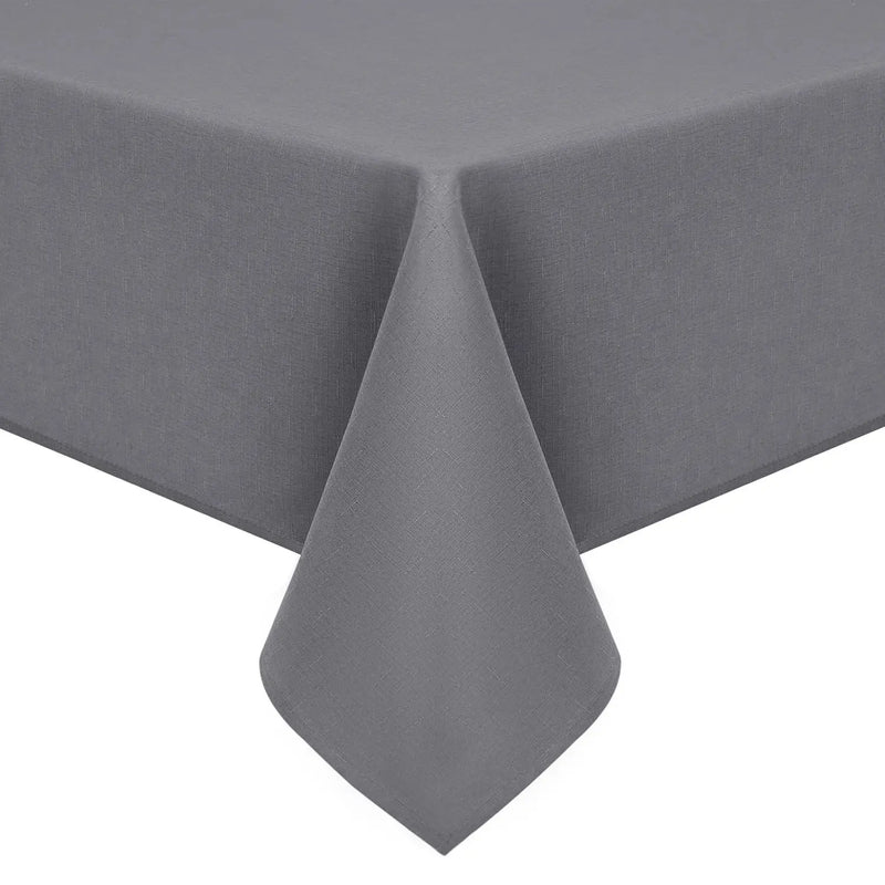 Axyaa Faux Linen Waterproof Tablecloth for Kitchen Dining.