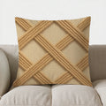 Axyaa Crosswoven Pattern Decorative Throw Pillow Cover for Sofa, Bedroom, Car