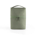 Axyaa Cylinder Makeup Bag with Inner Pocket - Waterproof Travel Cosmetic Pouch