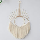 Boho Evil Eye Macrame Dream Catcher Tapestry by Axyaa - Aesthetic Bedroom Decor