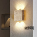 Axyaa LED Wall Lamps with Yellow Stone Lampshade for Indoor Lighting