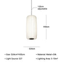 Axyaa Wabi Sabi Silk Chandelier: Nordic Home Decor Pendant Light