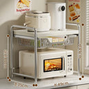 Axyaa Microwave Oven Shelf Rack Utensils Storage Organizer