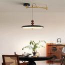Axyaa Walnut LED Chandelier: Modern Retro Pendant Lamps for Home Decor