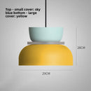 Axyaa Modern Macaron Pendant Light: Colorful Iron LED Hanging Lamp