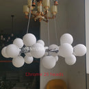 Axyaa Modern Gold Magic Bean Glass Ball Pendant Lamp DNA Molecular Hanging Light