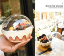 Axya Round Dessert Cups with Lid - Pack of 50 or 100