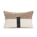 Embroidered Tufted Cushion Cover in Neutral Tones by Axyaa