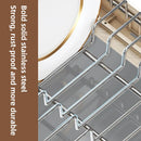 Stainless Steel Expandable Bowl Plate Rack by Axyaa: Countertop Storage Organizer