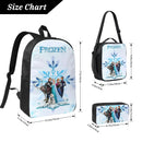 Axyaa Frozen Elsa Princess Backpack Set with Lunch Box and Pencil Box