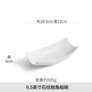 Axyaa White Ceramic Salad Bowl for Restaurant and Hotel Cold Dishes