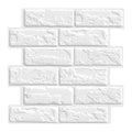 Axyaa 3D Faux Brick Peel and Stick Wall Panel Tile Sticker Self-adhesive 30cm X 30cm