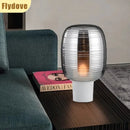 Axyaa Striped Nordic Desk Lamp for Stylish Living Spaces