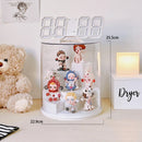Axyaa Rotating Display Case for Collectibles - Dustproof Showcase Stand