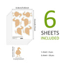 Axyaa Duck Nursery Wall Stickers: Cute Waterproof Self-Adhesive Animals Mural for Baby Bedroom