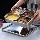 Axyaa Stainless Steel Spice Jar Set with Rack