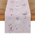 Axyaa Ballet Bunny Table Runner for Festive Dining Decor