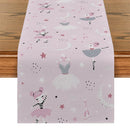 Axyaa Ballet Bunny Table Runner for Festive Dining Decor