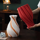 Axyaa Ceramic Vase Plant Pot Floral Vases Room Decor Aesthetic Ornaments