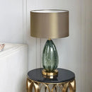Axyaa Modern Oversized Glass Table Lamp for Bedroom Home Decoration