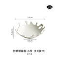 Axyaa Coral Ceramic Tableware Set for Salads, Desserts, Fruits - Family & Restaurant Dishes