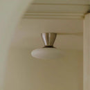 Axyaa Mushroom Ceiling Light - Antique Style Minimalist Italian Glass Lamp for Living Room