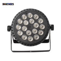Axyaa 4PCS Aluminum Alloy LED Flat Par RGBW/RGBWA+UV DMX512 Disco Stage Lights