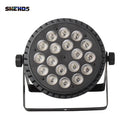 Axyaa 4PCS Aluminum Alloy LED Flat Par RGBW/RGBWA+UV DMX512 Disco Stage Lights