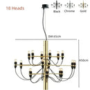 Axyaa Scandinavian Designer Ceiling Chandelier LED Pendant Lamp for Home Decor