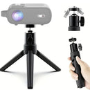 Axyaa Desktop Projector Stand with Mobile Phone Holder and Tripod Support