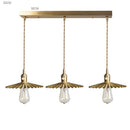 Axyaa Nordic Copper LED Pendant Light with Knob Switch for Bedroom Dinning Living Room
