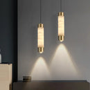 Axyaa Spanish Travertine Copper Pendant Light - Modern Minimalist Elegant Bedroom Lighting